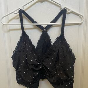 Torrid racerback Bralette Sz 2 polka dot